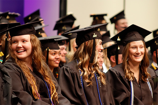 Various female Waldorf graduates smiling